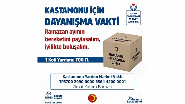 Kastamonu Belediyesi'nden Ramazan Dayanışması