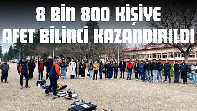 Kastamonu'da 4 Ayda 8 Bin 800 Kişiye Afet Bilinci Kazandırıldı