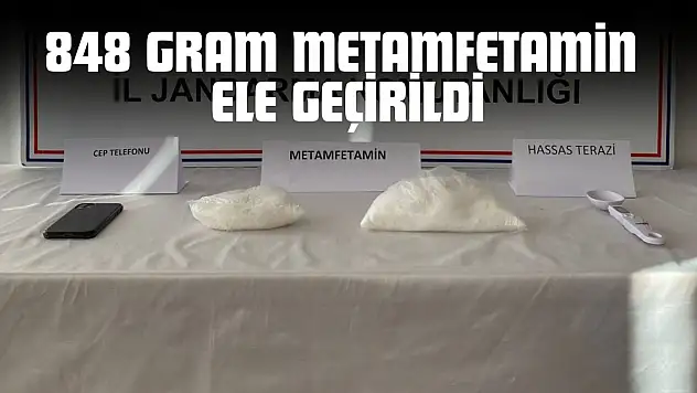 Kastamonu'da 848 Gram Metamfetamin Ele Geçirildi