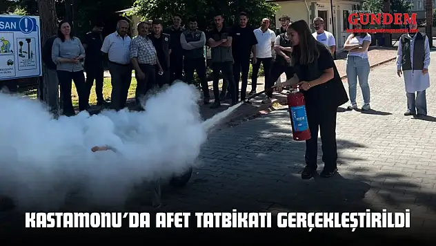 Kastamonu'da Afet Tatbikatı Gerçekleştirildi