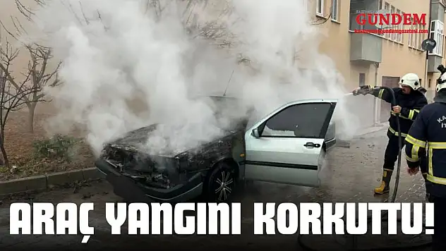 Kastamonu'da Araç Yangını Korkuttu!