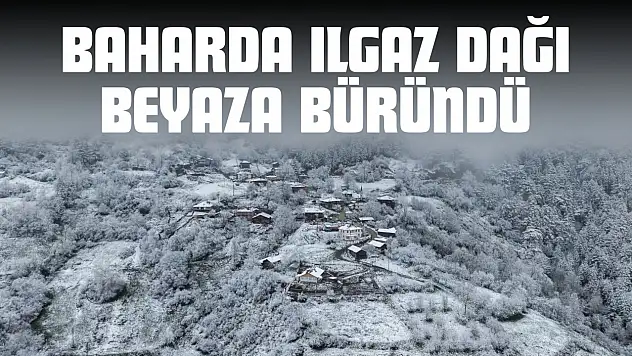 Kastamonu'da Baharda Ilgaz Dağı Beyaza Büründü