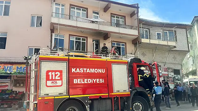 Kastamonu'da bir evde yangın çıktı