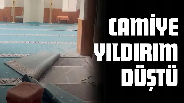 Kastamonu'da Camiye Yıldırım Düştü