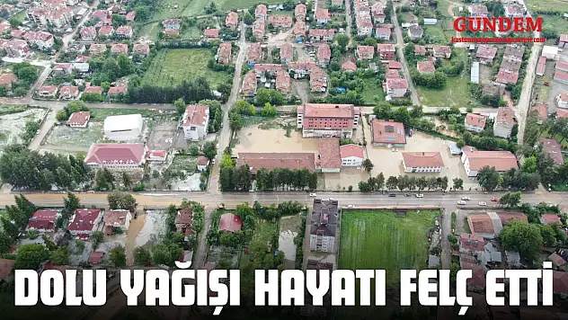 Kastamonu'da Dolu Yağışı Hayatı Felç Etti