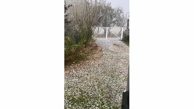 Kastamonu'da dolu yağışı