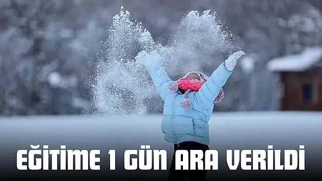 Kastamonu'da Eğitime 1 Gün Ara Verildi