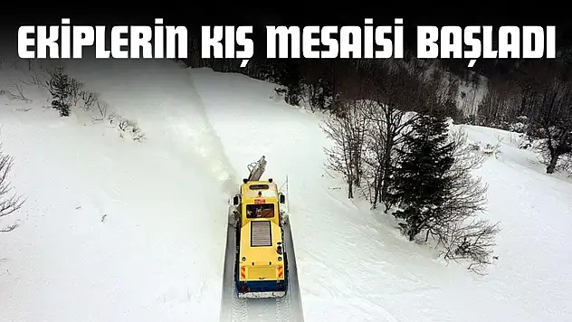 Kastamonu'da Ekiplerin Kış Mesaisi Başladı