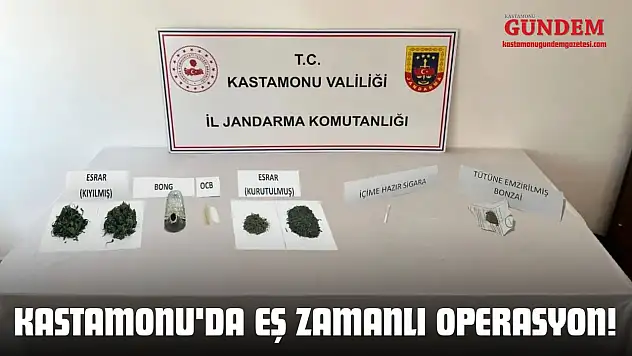 Kastamonu'da Eş Zamanlı Operasyon!