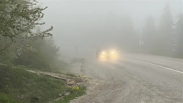 Kastamonu'da Etkili Olan Sis Ulaşımı Yavaşlattı
