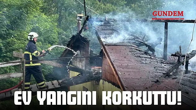 Kastamonu'da Ev Yangını Korkuttu!