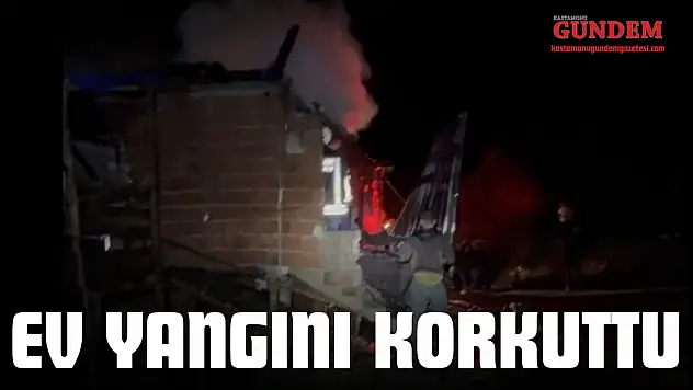 Kastamonu'da Ev Yangını