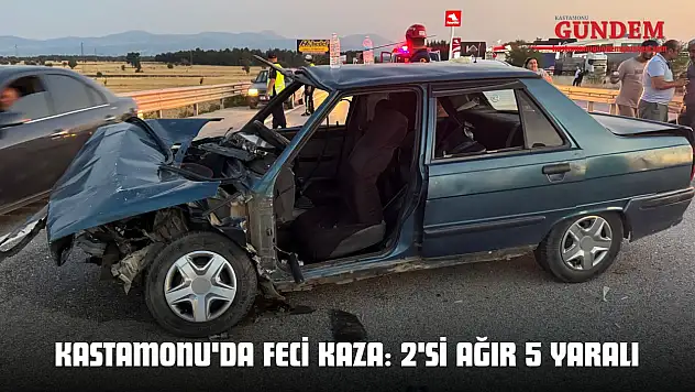 Kastamonu'da Feci Kaza: 2'si Ağır 5 Yaralı
