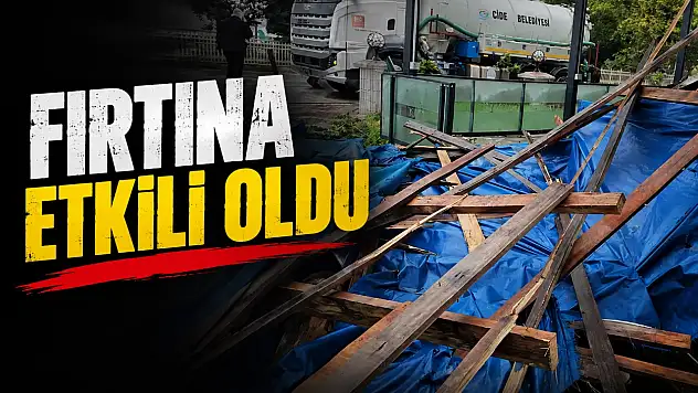 Kastamonu'da Fırtına Etkili Oldu