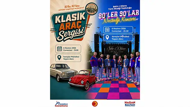 Kastamonu'da Geçmişe Yolculuk: Klasik Araç Sergisi Ve Nostalji Konseri Düzenlenecek