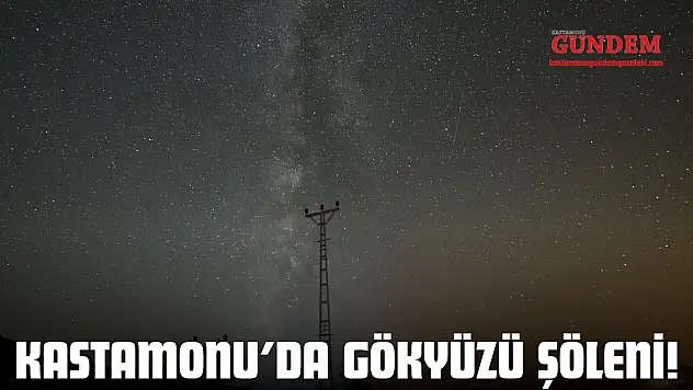 Kastamonu'da Gökyüzü Şöleni! Perseidler Hayran Bıraktı