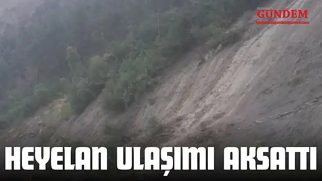 Kastamonu'da Heyelan Ulaşımı Aksattı