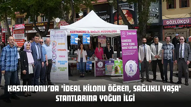 Kastamonu'da 'İdeal Kilonu Öğren, Sağlıklı Yaşa' Stantlarına Yoğun İlgi