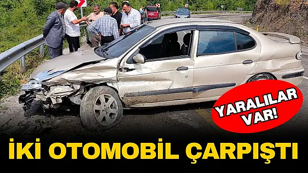 Kastamonu'da İki Otomobil Çarpıştı: 2 Yaralı