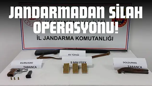 Kastamonu'da Jandarmadan Silah Operasyonu!