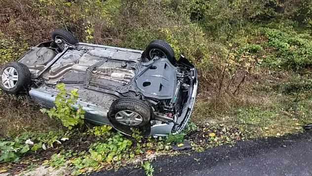 Kastamonu'da Kaza, Sürücü Ölümden Döndü