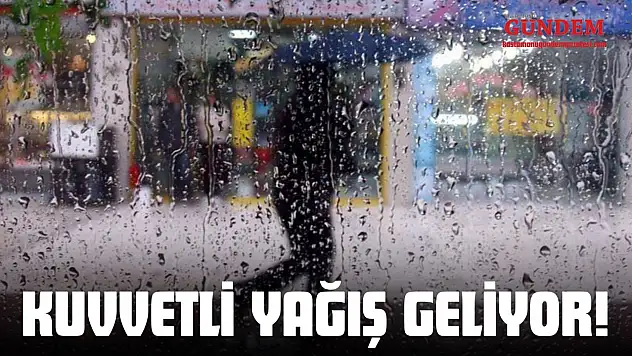 Kastamonu'ya Kuvvetli Yağış Geliyor!