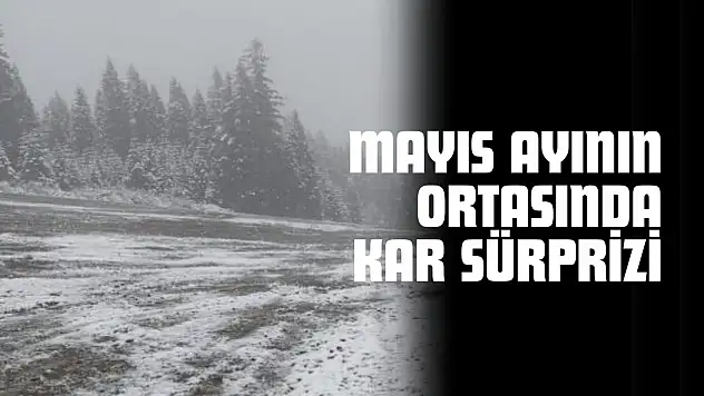 Kastamonu'da Mayıs Ayının Ortasında Kar Sürprizi