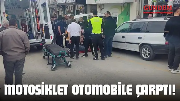 Kastamonu'da Motosiklet Otomobile Çarptı: 1 Yaralı