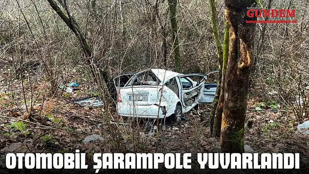 Kastamonu'da Otomobil Şarampole Yuvarlandı: 3 Yaralı
