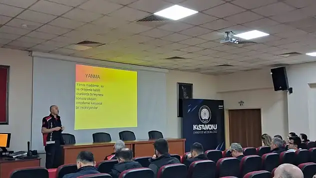 Kastamonu'da Polislere Yangın Eğitimi Verildi