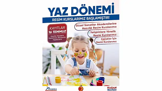 Kastamonu'da Resim Kursları Düzenlenecek