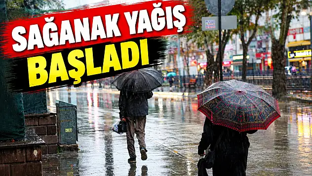 Kastamonu'da Sağanak Yağış Başladı