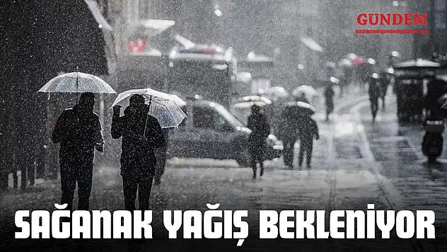 Kastamonu'da Sağanak Yağış Bekleniyor
