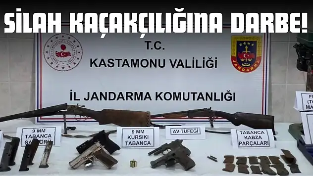 Kastamonu'da Silah Kaçakçılığına Darbe!