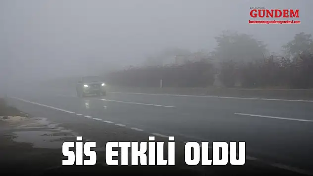 Kastamonu'da Sis Etkili Oldu