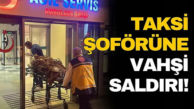 Kastamonu'da Taksi Şoförüne Kazmalı Saldırı