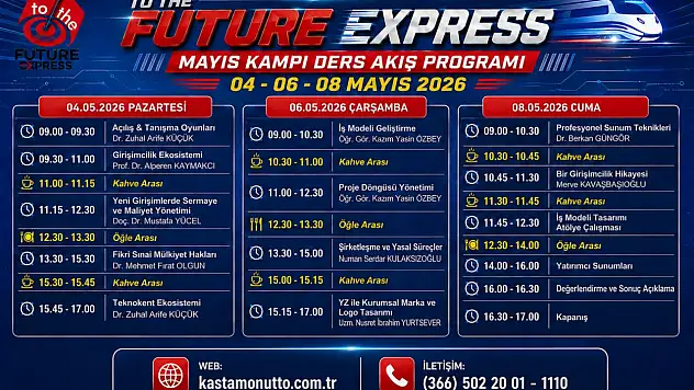 Kastamonu'da 'To The Future Express' Mayıs Kampı Başlıyor