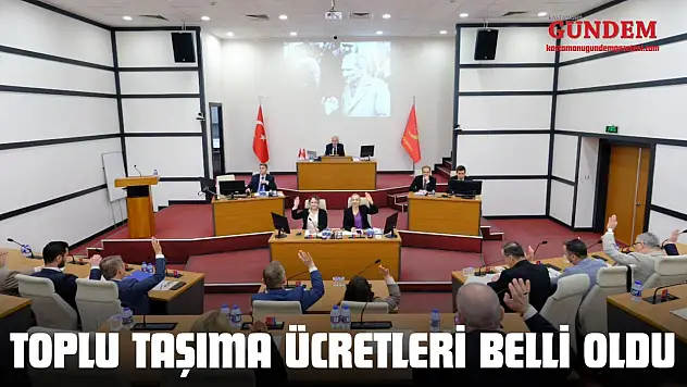 Kastamonu'da Toplu Taşıma Ücretleri Belli Oldu