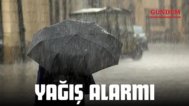 Kastamonu'da Yağış Alarmı