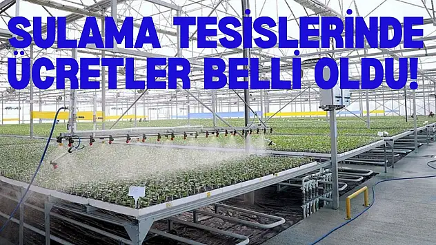 Kastamonu'daki Bu Sulama Tesislerinde Ücretler Belli Oldu!