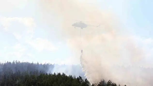 Kastamonu'daki Orman Yangınına Müdahale Sürüyor