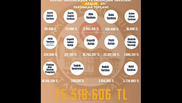 Kastamonu'daki Sosyal Yardım Verileri Açıklandı