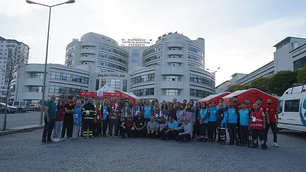 Kastamonu Eğitim Araştırma Hastanesi'nde tatbikat