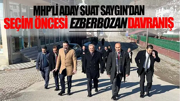MHP Şenpazar Belediye Başkan Adayı Suat Saygın'dan Ezberbozan Davranış
