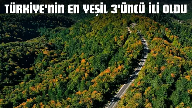 Kastamonu, Türkiye'nin En Yeşil 3'üncü İli Oldu