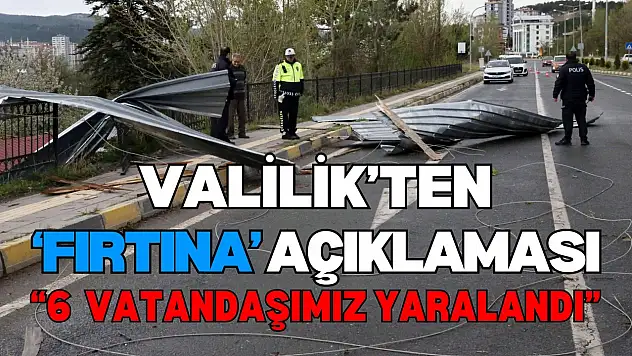Kastamonu Valiliği: '72 Yerde Çatı Uçtu, 6 Vatandaşımız Yaralandı'