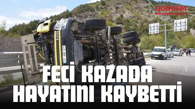 Kastamonulu Tır Şoförü Feci Kazada Hayatını Kaybetti