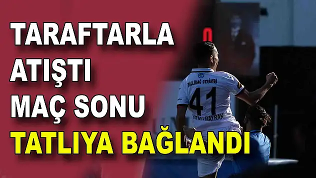 Kastamonusporlu Yiğitali taraftarla atıştı maç sonu tatlıya bağlandı