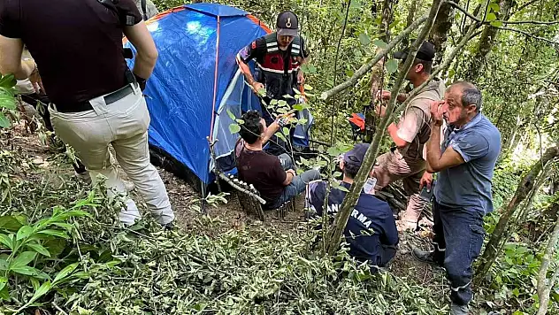 Kayıp şahıs ormanda yaralı halde bulundu