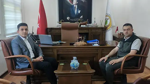 Kaymakam Karaselvi'den Orman İşletme Müdürü Bozan'a Ziyaret